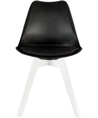 Lugano Krzesło skandynawskie MONZA BLACK Pro MILK