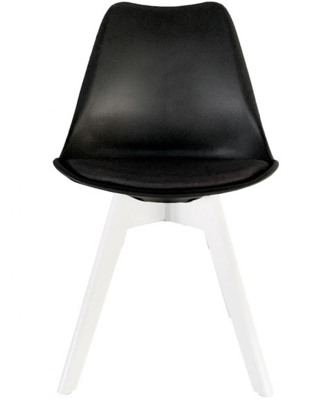 Lugano Krzesło skandynawskie MONZA BLACK Pro MILK