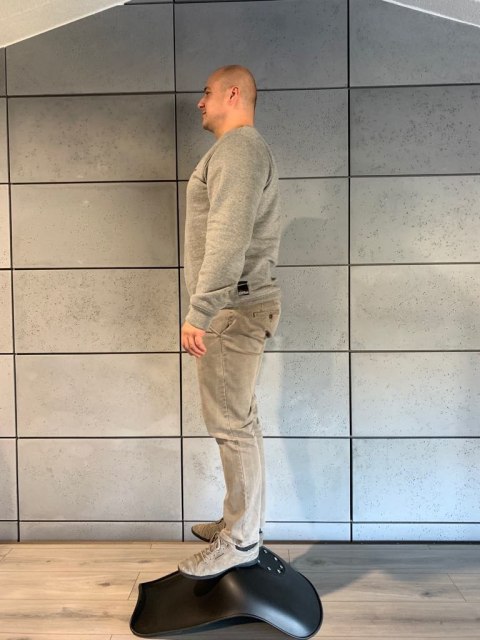 Lugano Krzesło skandynawskie MONZA HONEY BLACK FABRIC V