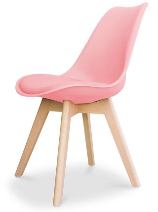 Lugano Krzesło skandynawskie MONZA PINK PU