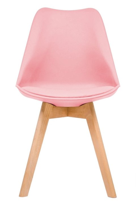 Lugano Krzesło skandynawskie MONZA PINK PU