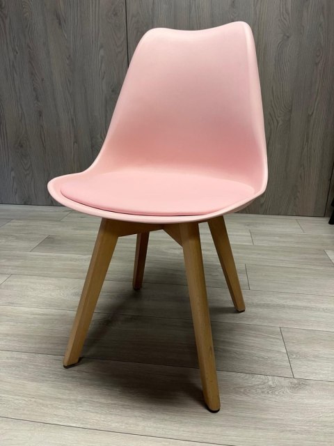 Lugano Krzesło skandynawskie MONZA PINK PU
