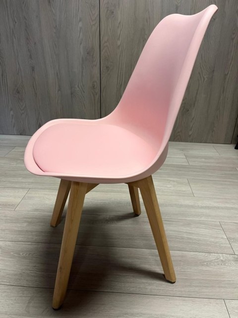 Lugano Krzesło skandynawskie MONZA PINK PU