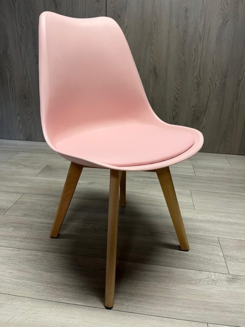 Lugano Krzesło skandynawskie MONZA PINK PU