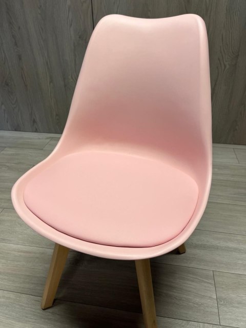 Lugano Krzesło skandynawskie MONZA PINK PU