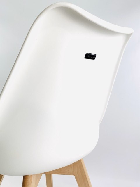 Lugano Krzesło skandynawskie MONZA WHITE - BLACK PU