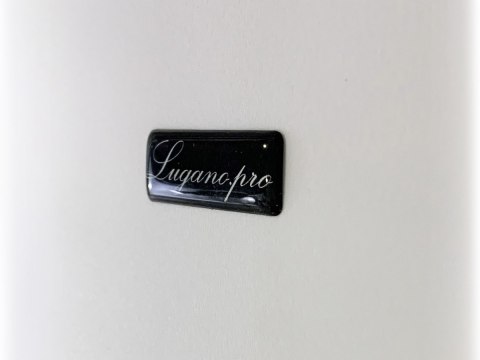 Lugano Krzesło skandynawskie MONZA WHITE - Black Fabric II