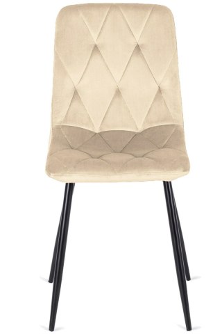 Lugano Krzesło tapicerowane BORGO VELVET BEIGE