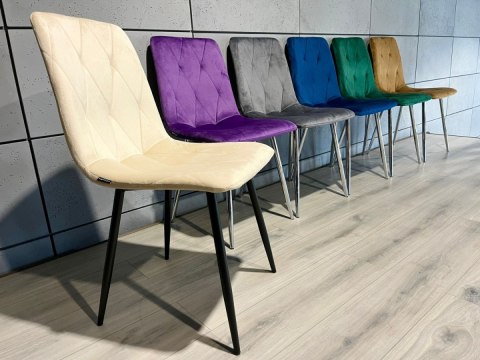 Lugano Krzesło tapicerowane BORGO VELVET BEIGE