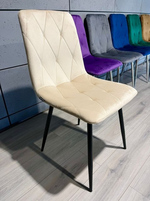 Lugano Krzesło tapicerowane BORGO VELVET BEIGE