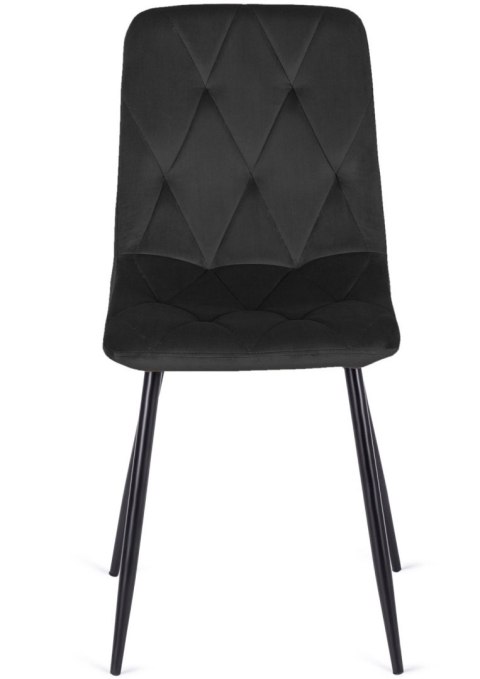 Lugano Krzesło tapicerowane BORGO VELVET BLACK