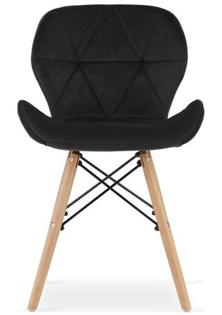 Lugano Krzesło tapicerowane VASTO BLACK VELVET