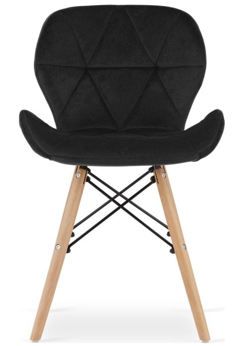 Lugano Krzesło tapicerowane VASTO BLACK VELVET
