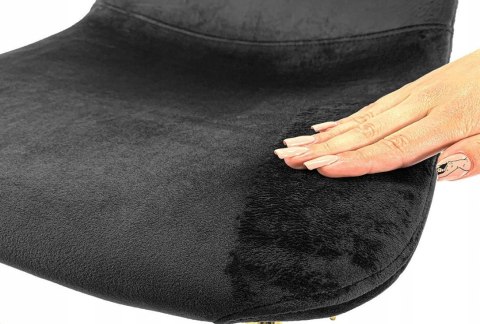 Lugano Krzesło tapicerowane VASTO BLACK VELVET