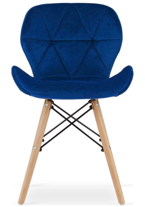 Lugano Krzesło tapicerowane VASTO BLUE VELVET