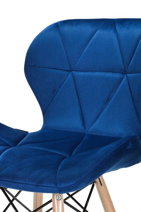 Lugano Krzesło tapicerowane VASTO BLUE VELVET