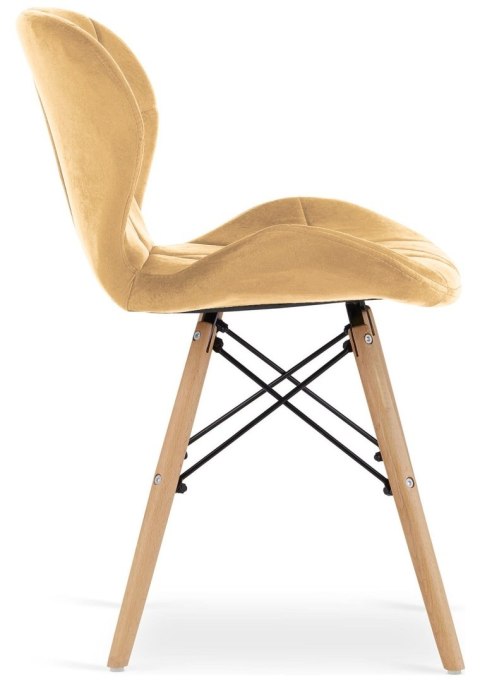 Lugano Krzesło tapicerowane VASTO CREAM VELVET