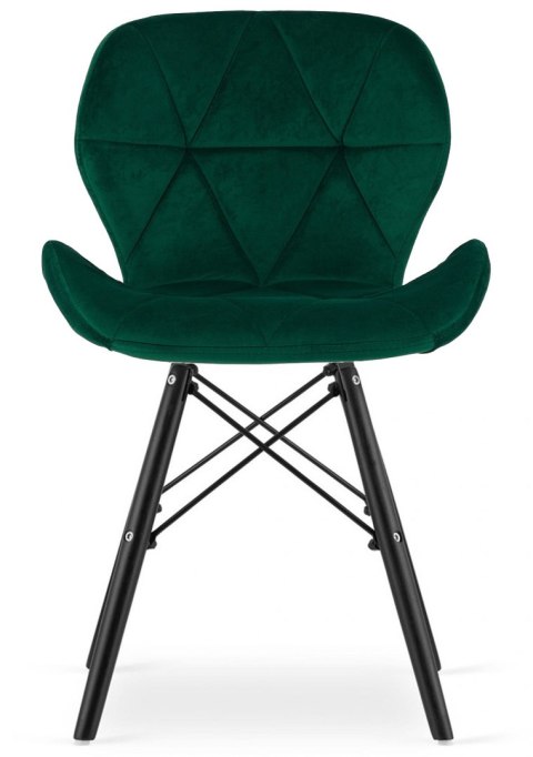 Lugano Krzesło tapicerowane VASTO GREEN FOREST VELVET SMOKE