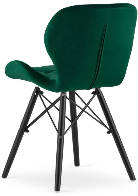 Lugano Krzesło tapicerowane VASTO GREEN FOREST VELVET SMOKE