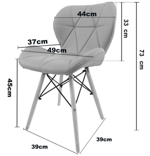 Lugano Krzesło tapicerowane VASTO GREEN FOREST VELVET SMOKE