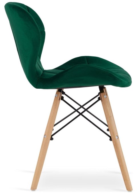 Lugano Krzesło tapicerowane VASTO GREEN FOREST VELVET