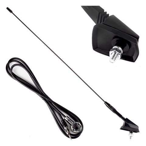 Antena samochodowa 41 cm 5mm adapter ant01 amio-01048