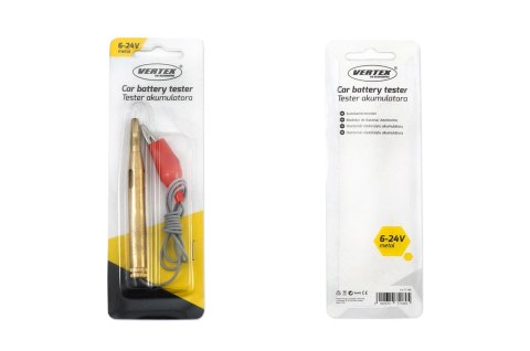 Tester próbnik napięcia 6v 12v 24v metalowy igła amio-01036