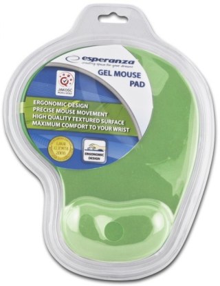 EA137G Podkładka żelowa pod mysz zielona Esperanza