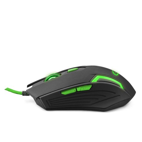 EGM205G Mysz przewodowa dla graczy 6D optyczna USB MX205 Fighter zielona