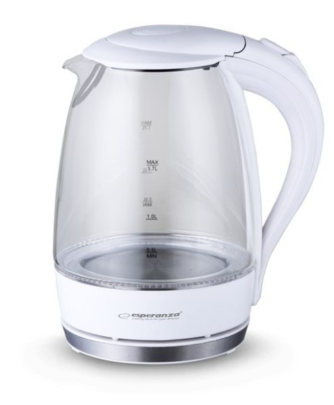 EKK011W Esperanza czajnik elektryczny szklany salto angel 1.7 l biały