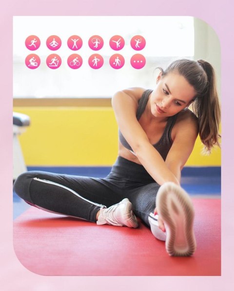 Gravity Smartwatch Gravity Biało Złoty 2 Paski GT25-2 PRO