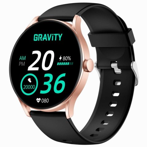 Gravity Smartwatch Gravity Czarno Różowy GT2-2 PRO