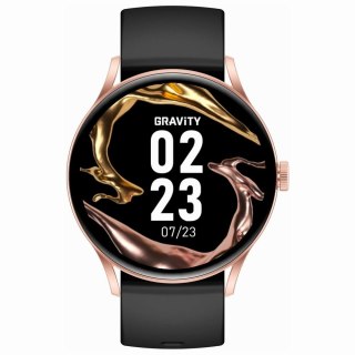 Gravity Smartwatch Gravity Czarno Różowy GT2-2 PRO