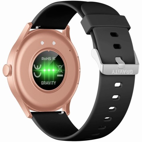 Gravity Smartwatch Gravity Czarno Różowy GT2-2 PRO