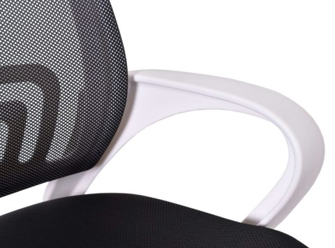 Lugano Fotel obrotowy do biurka VENTO BLACK MILK MESH