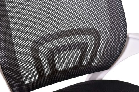 Lugano Fotel obrotowy do biurka VENTO BLACK MILK MESH