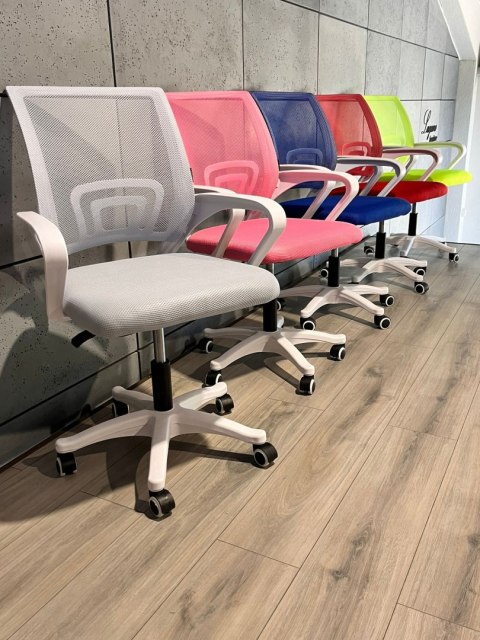 Lugano Fotel obrotowy do biurka VENTO BLACK MILK MESH