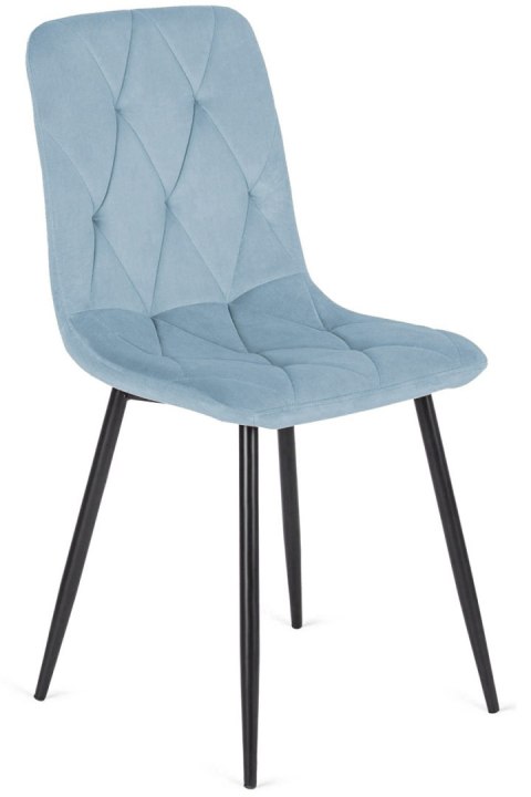 Lugano Krzesło tapicerowane BORGO VELVET LIGHT BLUE