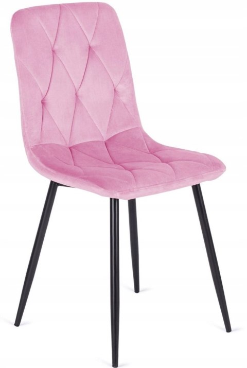Lugano Krzesło tapicerowane BORGO VELVET PINK II GATUNEK