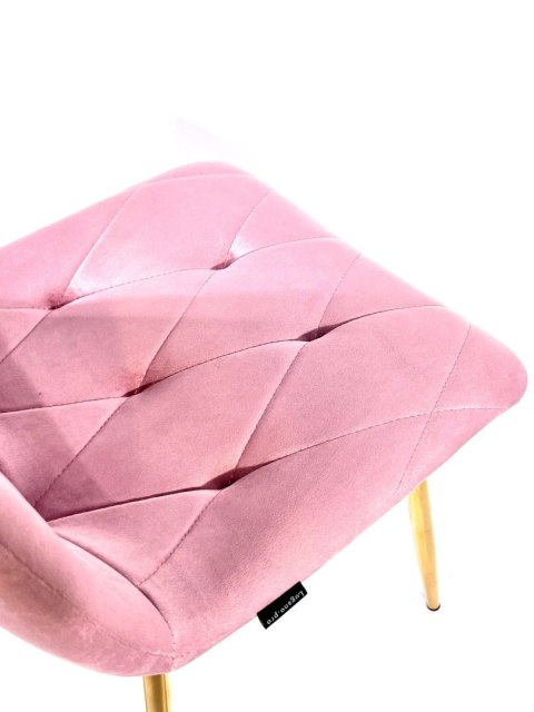 Lugano Krzesło tapicerowane BORGO VELVET PINK II GATUNEK