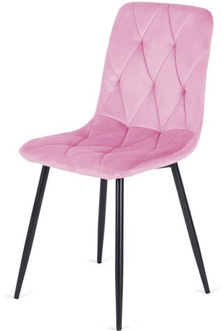 Lugano Krzesło tapicerowane BORGO VELVET PINK