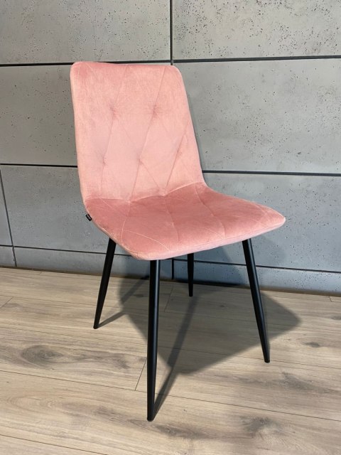 Lugano Krzesło tapicerowane BORGO VELVET PINK