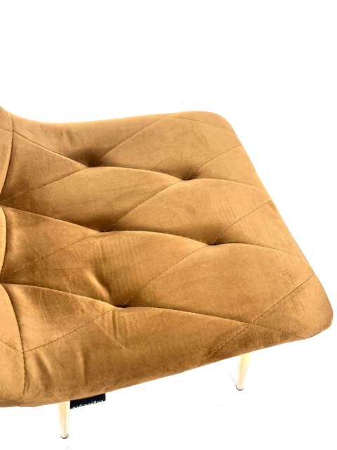 Lugano Krzesło tapicerowane BORGO VELVET TRUFLE SILVER