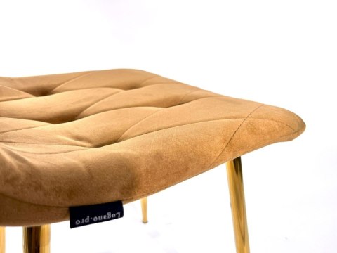 Lugano Krzesło tapicerowane BORGO VELVET TRUFLE SILVER