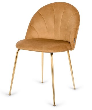 Lugano Krzesło tapicerowane CAMILA TRUFLE VELVET GOLD