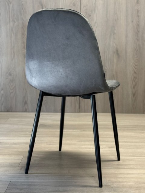 Lugano Krzesło tapicerowane GIULIA VELVET DARK GREY