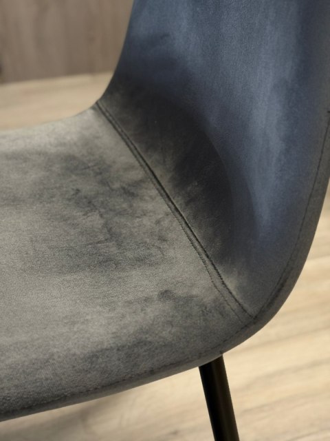Lugano Krzesło tapicerowane GIULIA VELVET DARK GREY