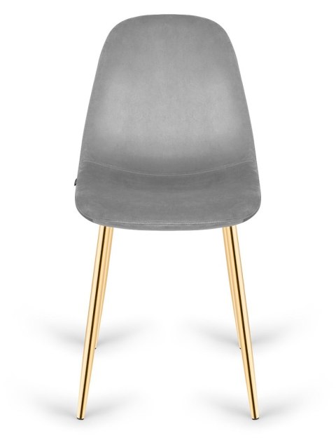 Lugano Krzesło tapicerowane GIULIA VELVET GREY GOLD II GATUNEK
