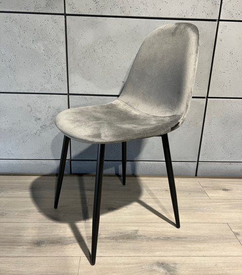 Lugano Krzesło tapicerowane GIULIA VELVET GREY