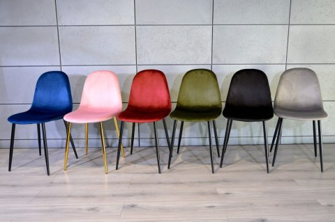 Lugano Krzesło tapicerowane GIULIA VELVET GREY